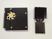 Certification en aluminium expulsée emboutie de GV de pièces de montage de fan de radiateur