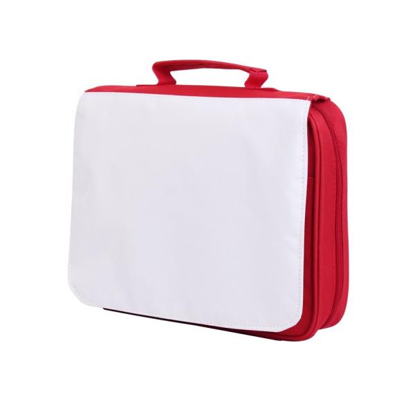 Sac de rangement horizontal 600D polyester sac biblique sublimation porte-documents portable pour les photos impression bricolage
