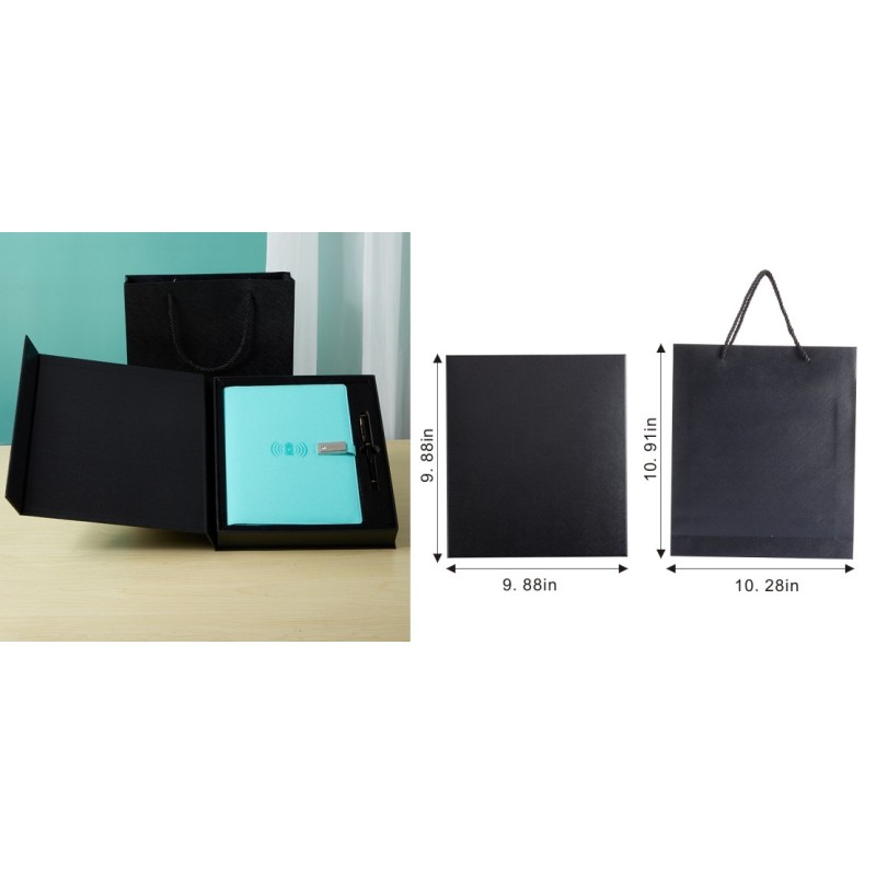 Bulk A5 Looseleaf Leather Power Bank Charge Notebook Multifunctional