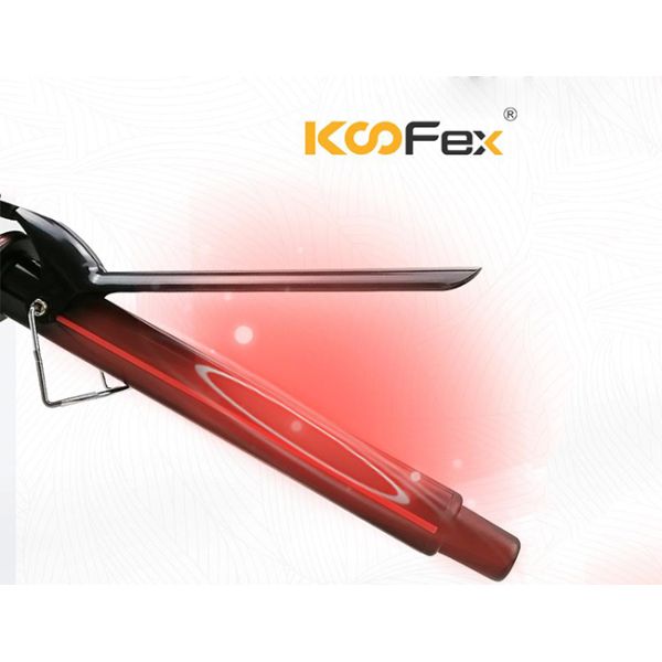 дисплей LCD завивая утюга домочадца Curler волос бочонка титана 1inch электрический