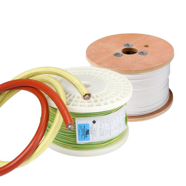 Fios de borracha de silicone preta 10AWG FT2 condutor de cobre estanhado UL3530 para eletrodomésticos