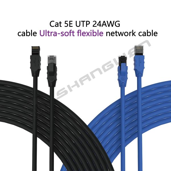 Cat5E 24awg UTP 24awg 4 Par Cat5e Lan Cable OEM Cables de cobre desnudo cable Ethernet UTP
