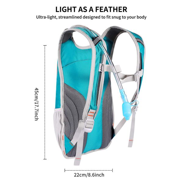 2L Unique Running Water Backpack Cycling Hiking Backpack With Water Bladder