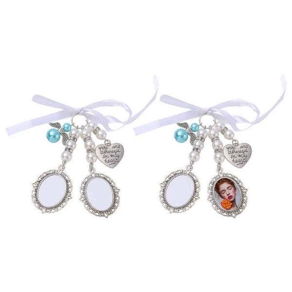 Blank Metal Lace Brooch Pendant for Sublimation Printing Graduation Season Pin Badge Gift