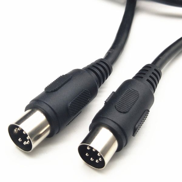 Custom Shiled Fully Connected Male to Male Female 7 Pin Din Midi Cable