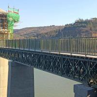 Q235 Portable Bridge Easy Installation Prefabricated Steel Truss Bridge