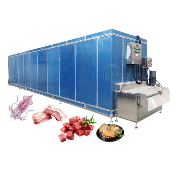 Refrigerador de túnel IQF Para batatas fritas Frango vegetal congelado