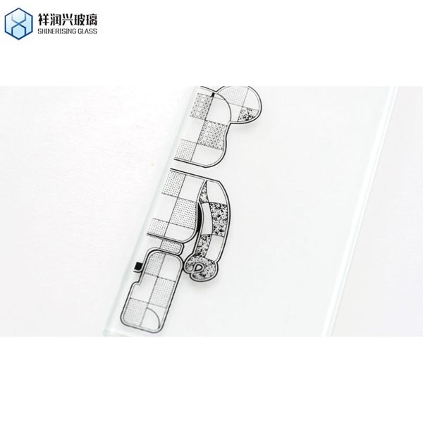 Flat 0.5mm 0.7mm 1mm 2mm 3mm Tempered Silk Screen Printing Glass for Capacitive Touch Screen LCD Display Cover