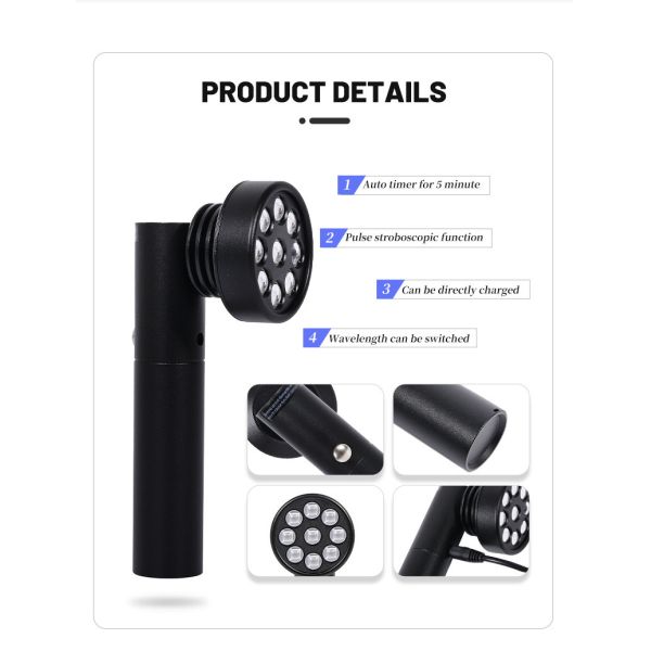 OABES Red Light Therapy 5 in 1 Red Light Infrared Light Blue Light for The Relief of Body Pain, Knees, Ankles, Hands