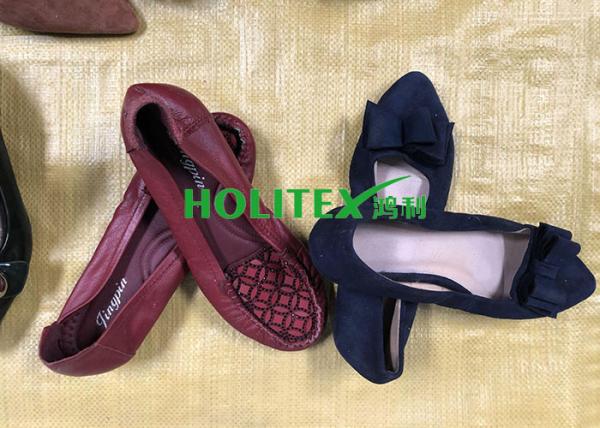 Popular Used Women'S Shoes Comfortable Second Hand Ladies Leather Shoes