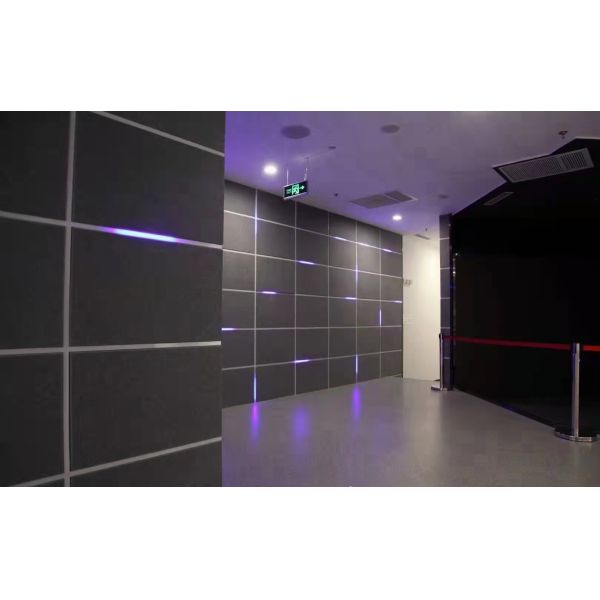 стена акустической панели полиэфирного волокна 1220X2440X9mm декоративная придает огнестойкость