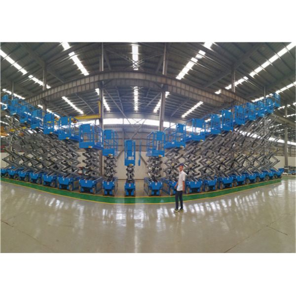 Hydraulic Scissor Lift Platform Cart 10m Environmentally Friendly Energy Saving