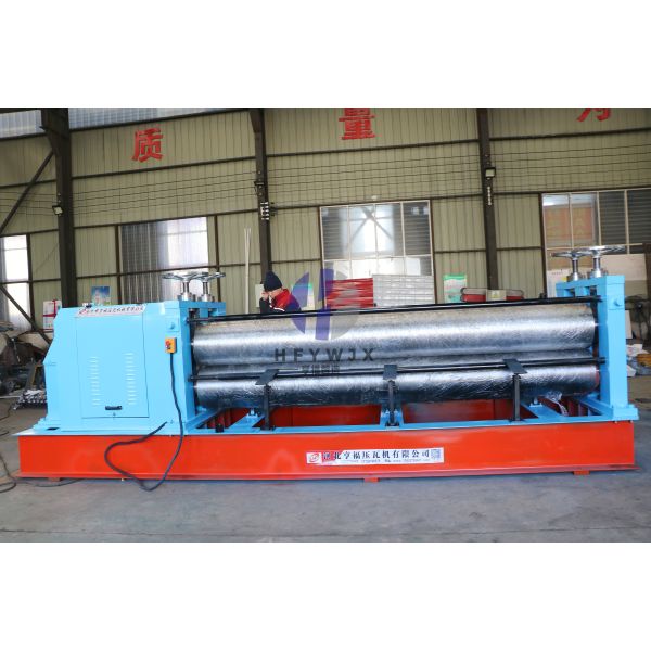 Horizontal Barrel Corrugated Roll Forming Equipment With PLC Control And 750mm-1250mm Rolling Width