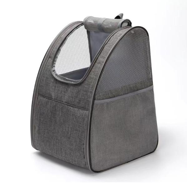 34*28*42CM Grey Foldable Pet Backpack Soft Fabric Pretty Kitty Backpack Cute/Fun/Playful Style For Perfect
