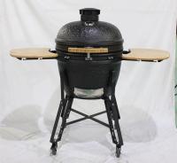 Le charbon de bois les grils en céramique de Kamado de surface étoilée de ciel de 22 pouces GRILLENT TOUT ENTIER Handlle en bambou
