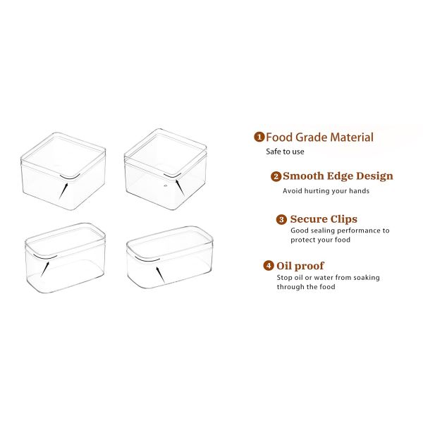 Clear Acrylic Box With Lid, Jewelry Display Box, Plastic Square Cube Decorative Storage Boxes For Candy Pill And Tiny Jewelry, Artwork Display