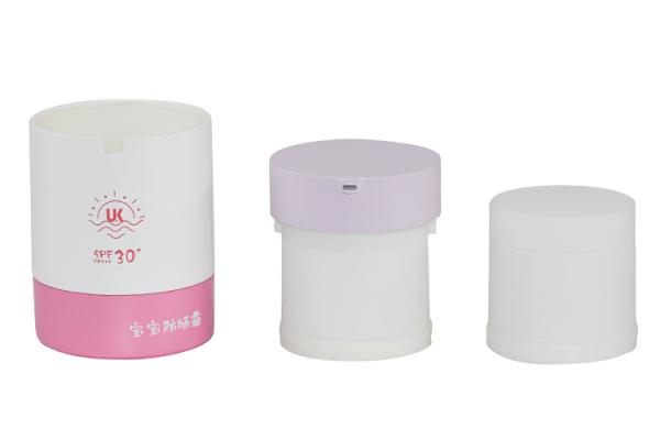 La protection solaire sans air remplaçable de pot tout est l'emballage rechargeable d'innovation de pp 50g