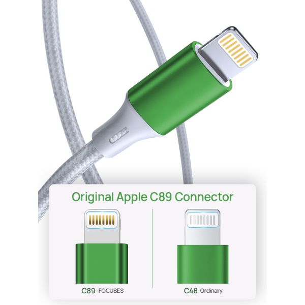 OEM 0.5M Stereo Aux Cable SGS Lightning To Auxiliary Cable