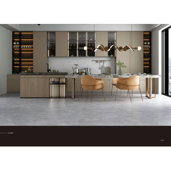 Классический серый 800x800 мм фарфоровый плитка плоскости столовой плитка