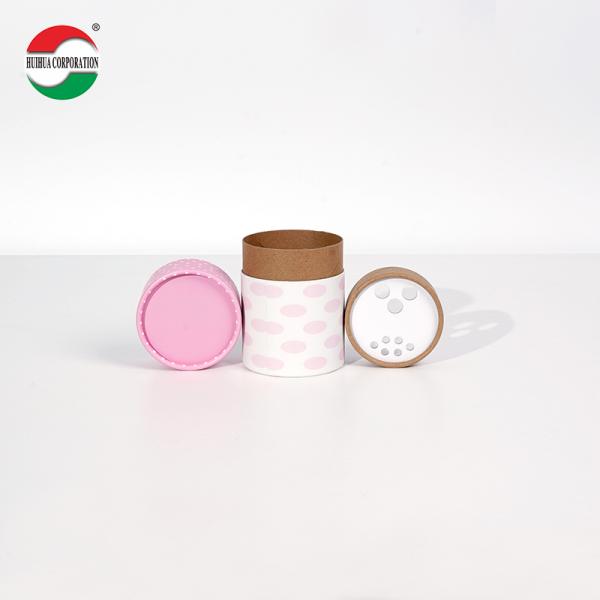 Tube saupoudreur à épices en papier kraft avec doublure en feuille d'aluminium