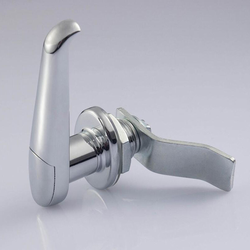 Защелка 105x13.8mm шкафа плакировкой Chrome серебряная пушпульная