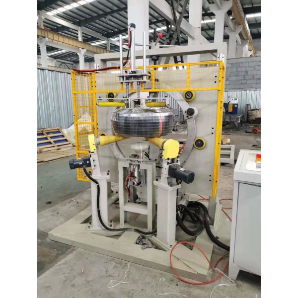 Precision Carton Stretch Wrapping Machine , Adjustable Arm Coil Packing Machine