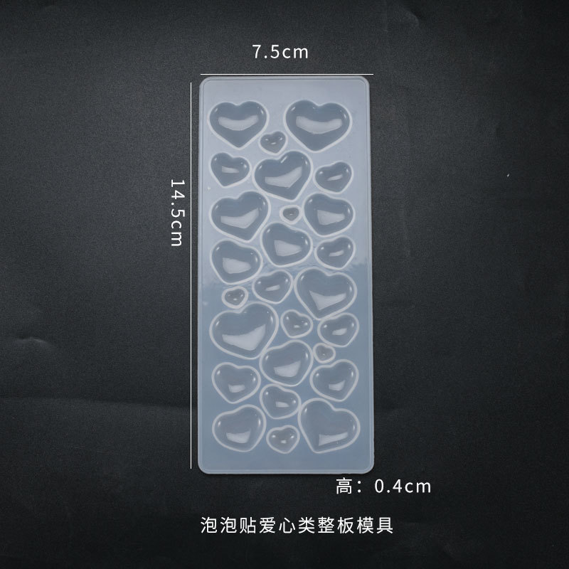 DIY crystal dropper mold, gemstone patch, multi specification star pendant, pendant, sticker, silicone mold