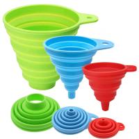 Fongis pour le remplissage des bouteilles Fongis de cuisine Fongis pour l'usage de la cuisine Silicone de qualité alimentaire Fongis pliable poudre liquide