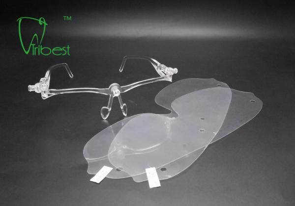 Anti Fog Dental Protective Wear , Dental Disposable Eye Shields With Frame