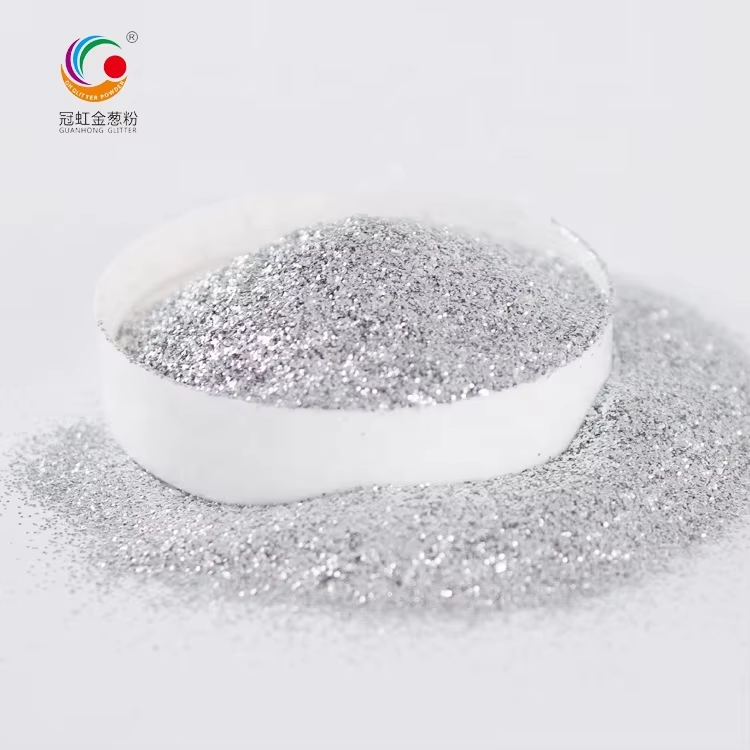 250 Degree Aluminum Silver Holographic Glitter Shimmer Injection Molding