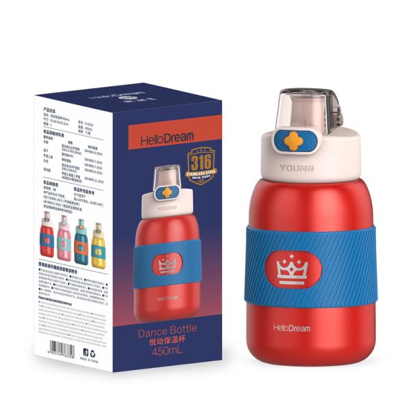 Insulated Water Bottle For Kids Stainless Steel Bottle 500ml