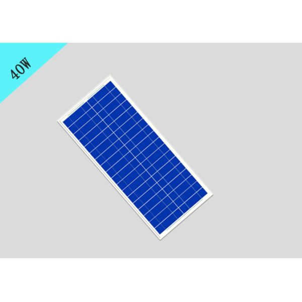 Polycrystalline Miniature Solar Panel 40 Watt DS-818350 With Glass / Aluminum Frame