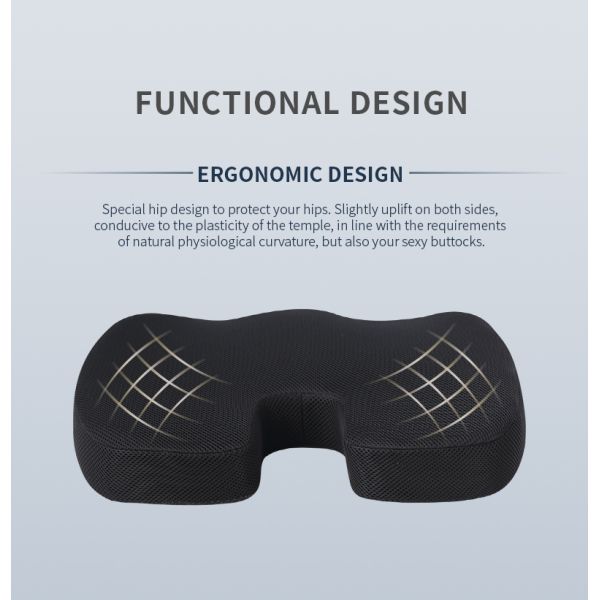 Super Soft Fabric Memory Foam Seat Cushion 's Popular Choice for Back Pain Relief