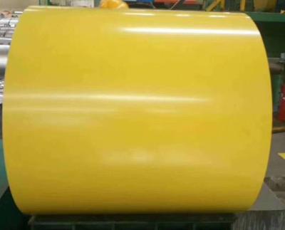 Self Cleaning Yellow Prepainted Steel Coil 0.4MM Thickness For Furniture Decoration