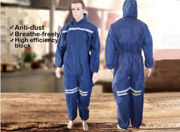 3-Ply Cheapest Non-woven protective clothing waterproof anti-static clothing disposable conjoint Dust-proof paint coat