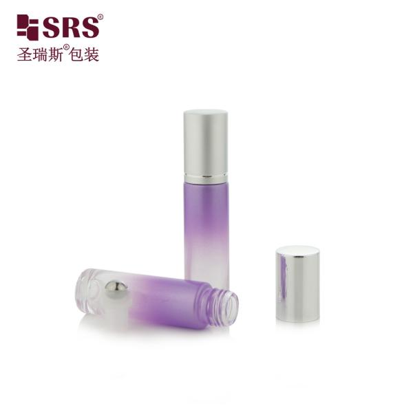 Paint Custom Gradient Color Empty Glass Roll On No Leakage Roller Bottles Essential Oil 10ml