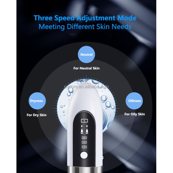 Waterproof Hand Held Pore Vacuum Oxygen Injection Blackhead Remover for Deep Cleaning