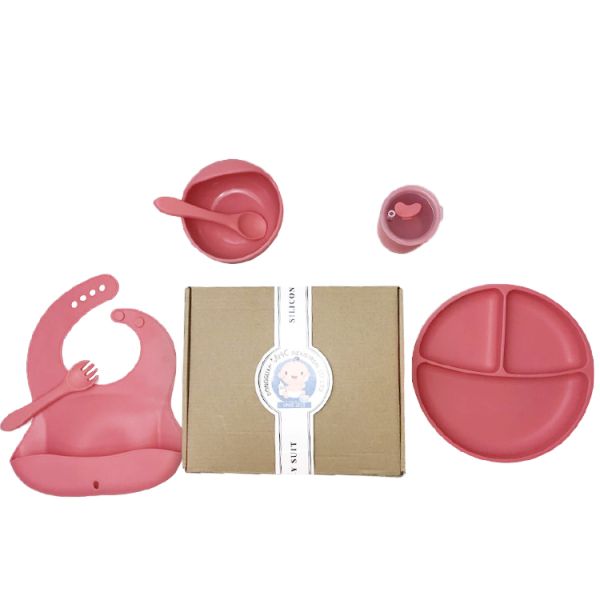 Bib современного младенца силикона питаясь установленный и подгонянный плитой стандарт CPSIA CSPA