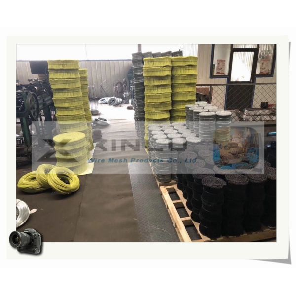 PVC покрыл двойной провод связи петли гальванизировал Φ1.2mm x l 16cm для закрытия сумки