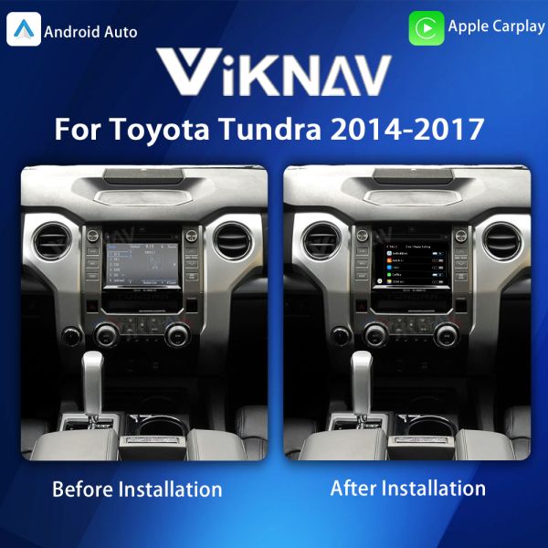 Декодер Viknav Linux System для Toyota Tundra 2014-2017 с Apple CarPlay, Android Auto и беспроводным подключением