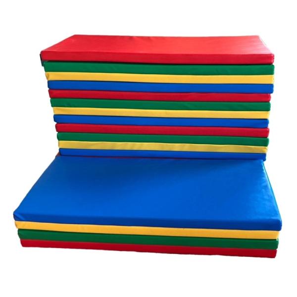 1M - 3M Childrens Soft Play Equipment Tri Fold Gym Dance Mats Exercise For School