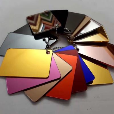 2mm Thick Rose Gold Mirror Acrylic Sheet Glass Panels 4x8 Custom