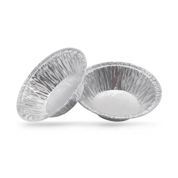 100pcs Disposable Aluminum Foil Tart Pan Mini Pot Plate Tin Pie Bake Tray Of Suitable