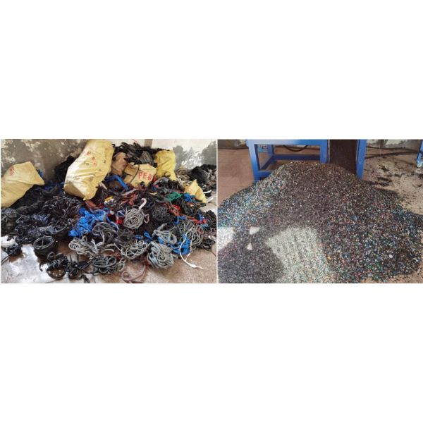 135KW Motor 1500x1100Mm Cable Shredder With Movable Feeding Hopper