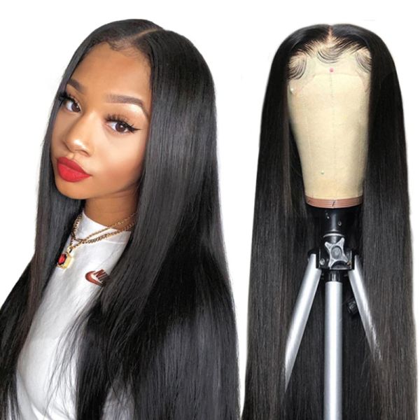 Long Human Hair Wigs with Light Brown Lace 360 Full Lace High Grade Fashion Design