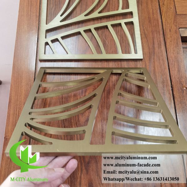 Écran CNC à découpe métallique