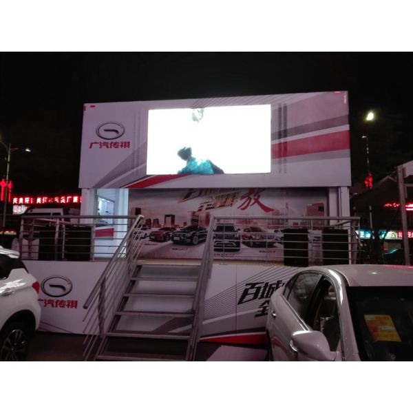 P6 Full Color Truck Mounted LED Display , Outdoor Mobile Advertising Trucks