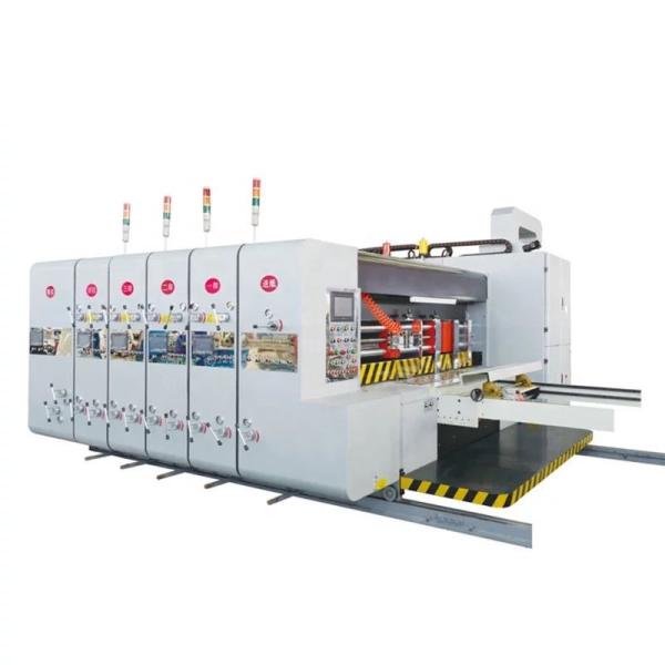 PLC Control Flexo Printer Slotter Die Cutter 2 Color Printer For Making Boxes