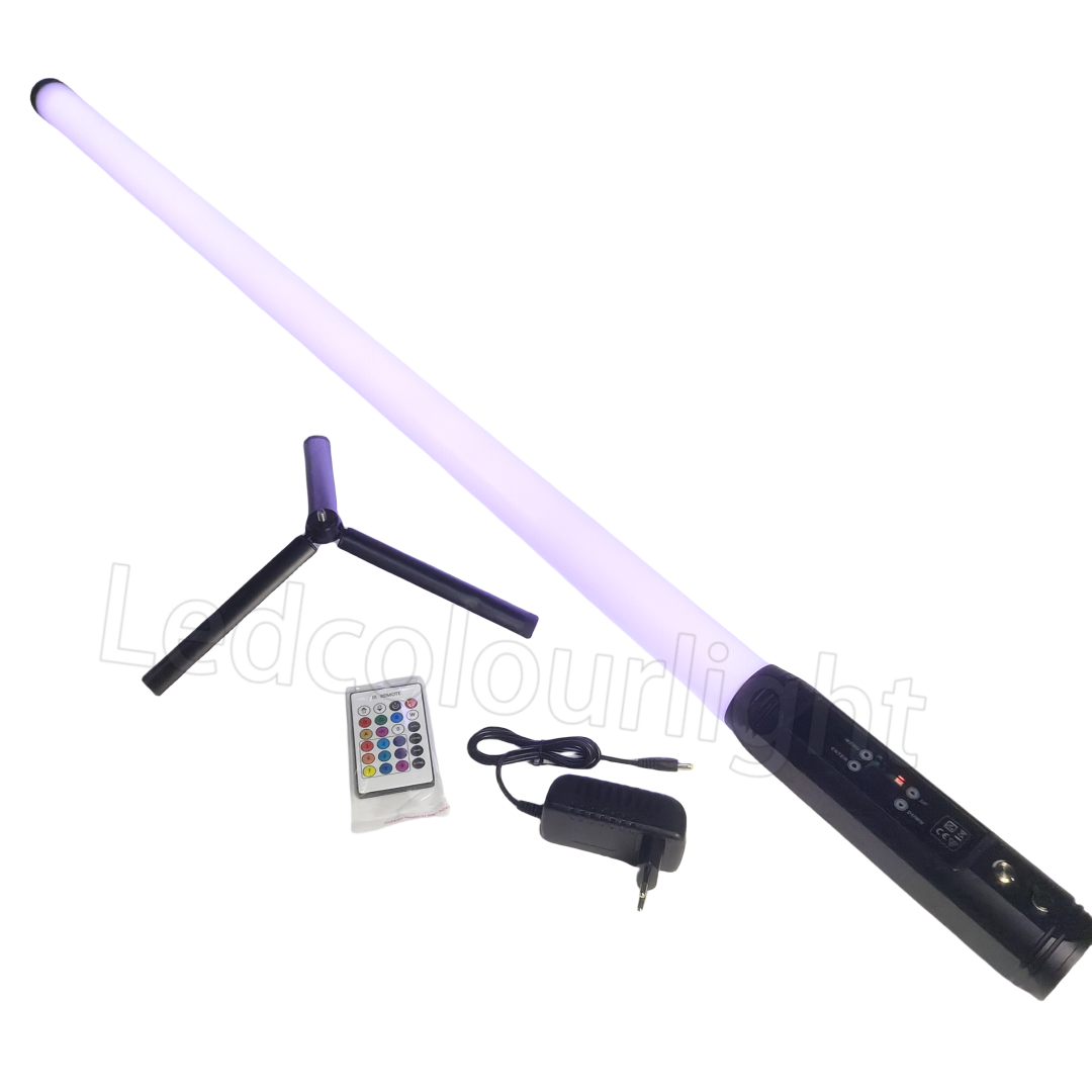 DMX Remote Control Wireless Battery 360 Degree LED Tubes DJ Stage Light for Events