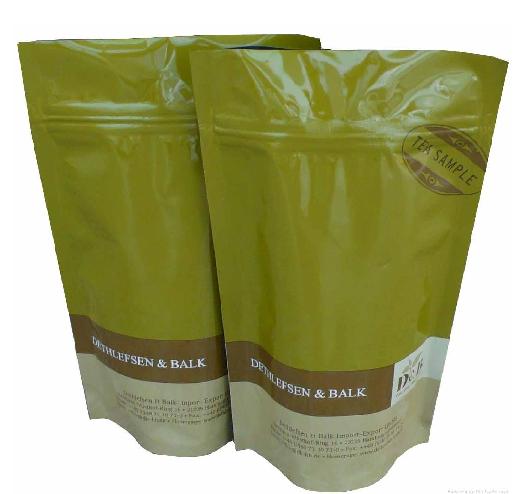 Пакетики чая Homestyle Edelweiss упаковывая свет - пожелтейте с окном